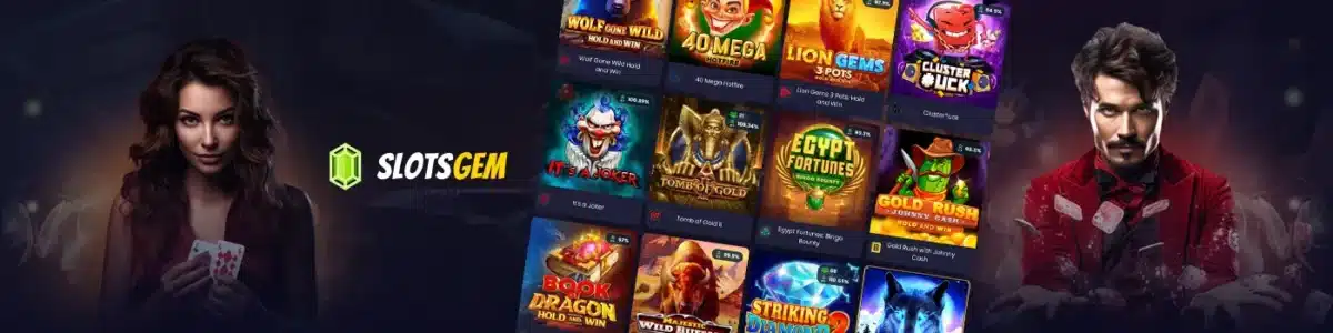 les machines à sous et autres jeux sur slotsgem casino