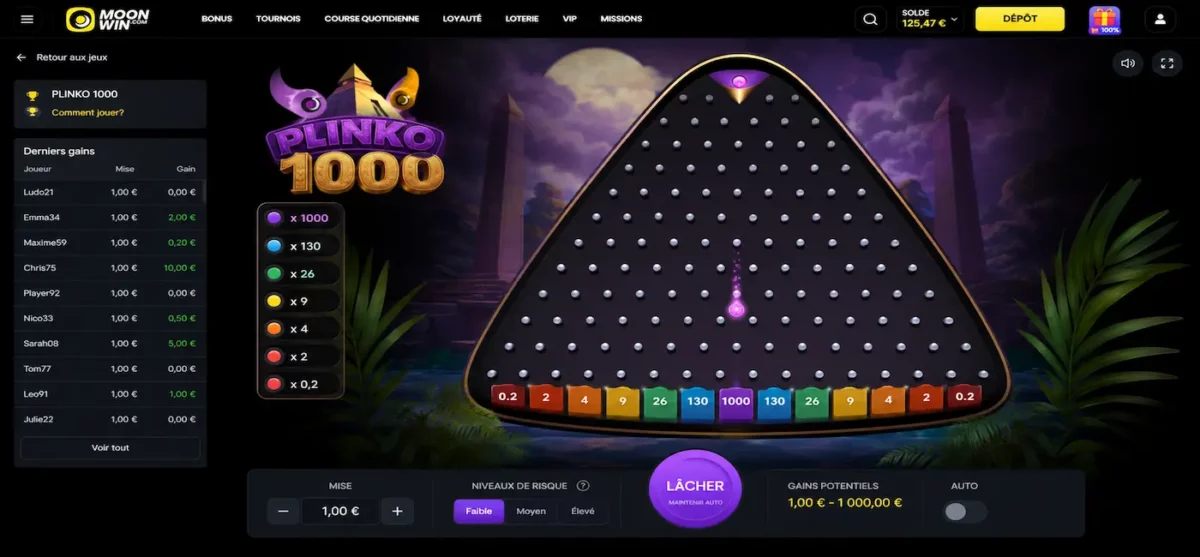 Mini-jeux casino Canada